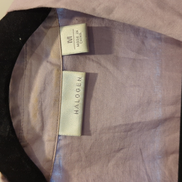 Halogen purple button down shirt - Picture 2 of 2